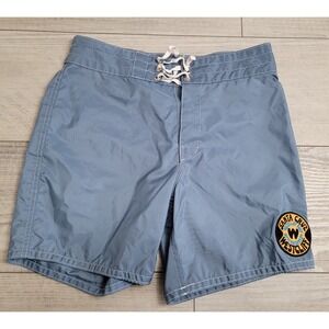 🌊Birdwell Beach Britches 310 Boardshorts Mens 30 Blue Santa Cruz CA Patch Surf